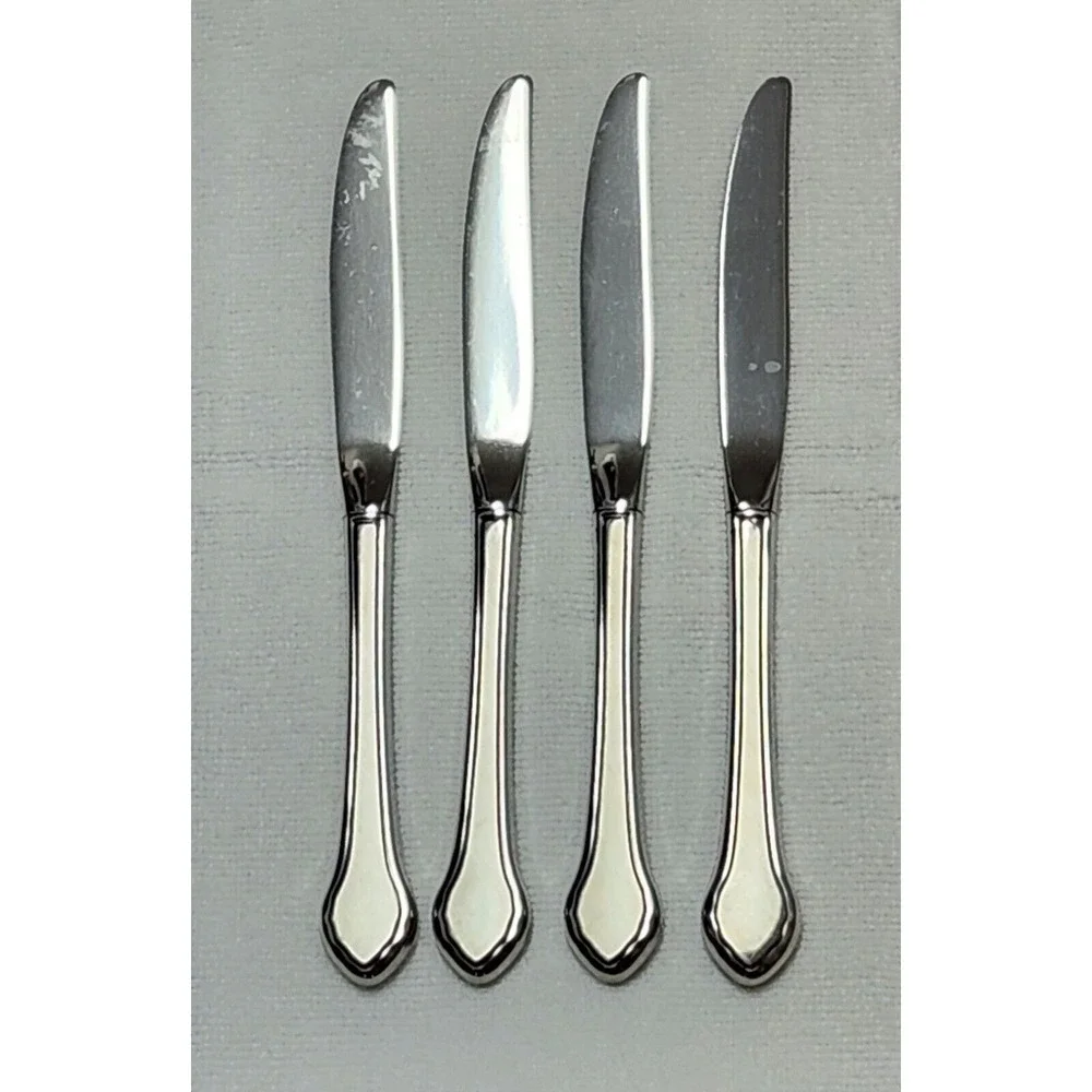Oneida Summer Mist Stainless‎ 4 Dinner Butter Knives